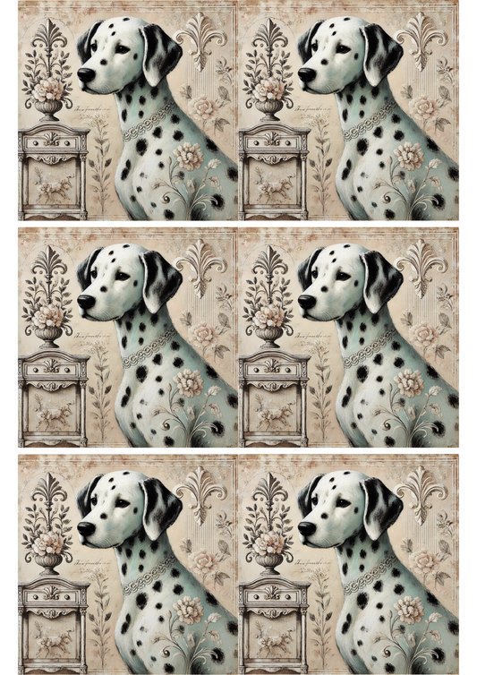 Sticker Sheet Dalmatian Dog Collage Cat. No. 1807