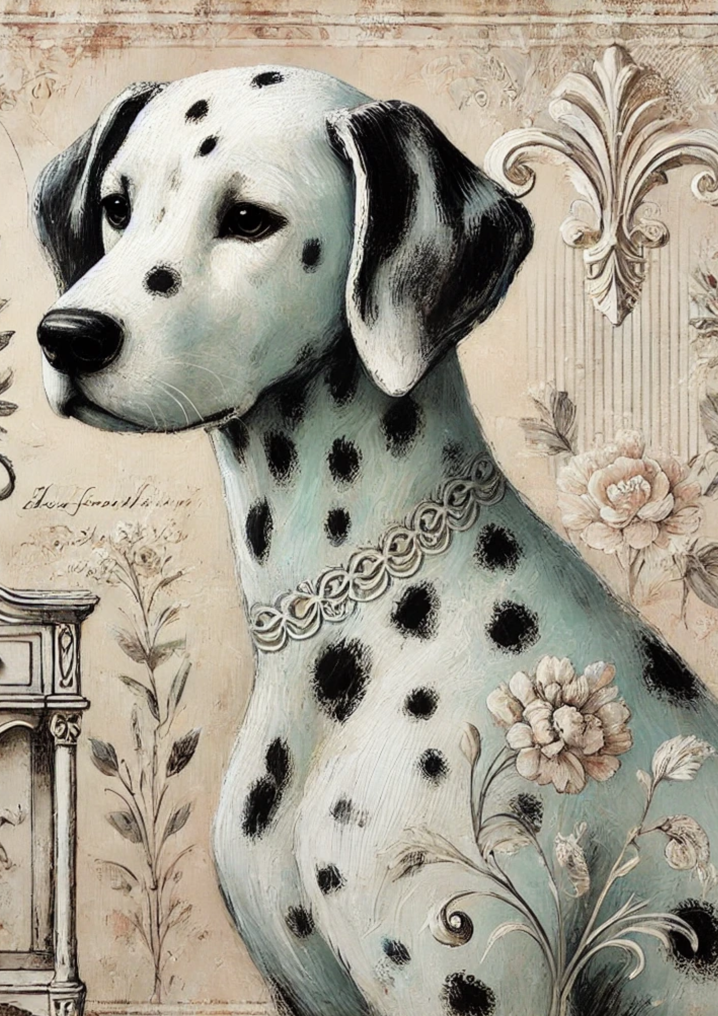 Sticker Sheet / Greeting Card – Dalmatian Dog Full Cat. No. 1808