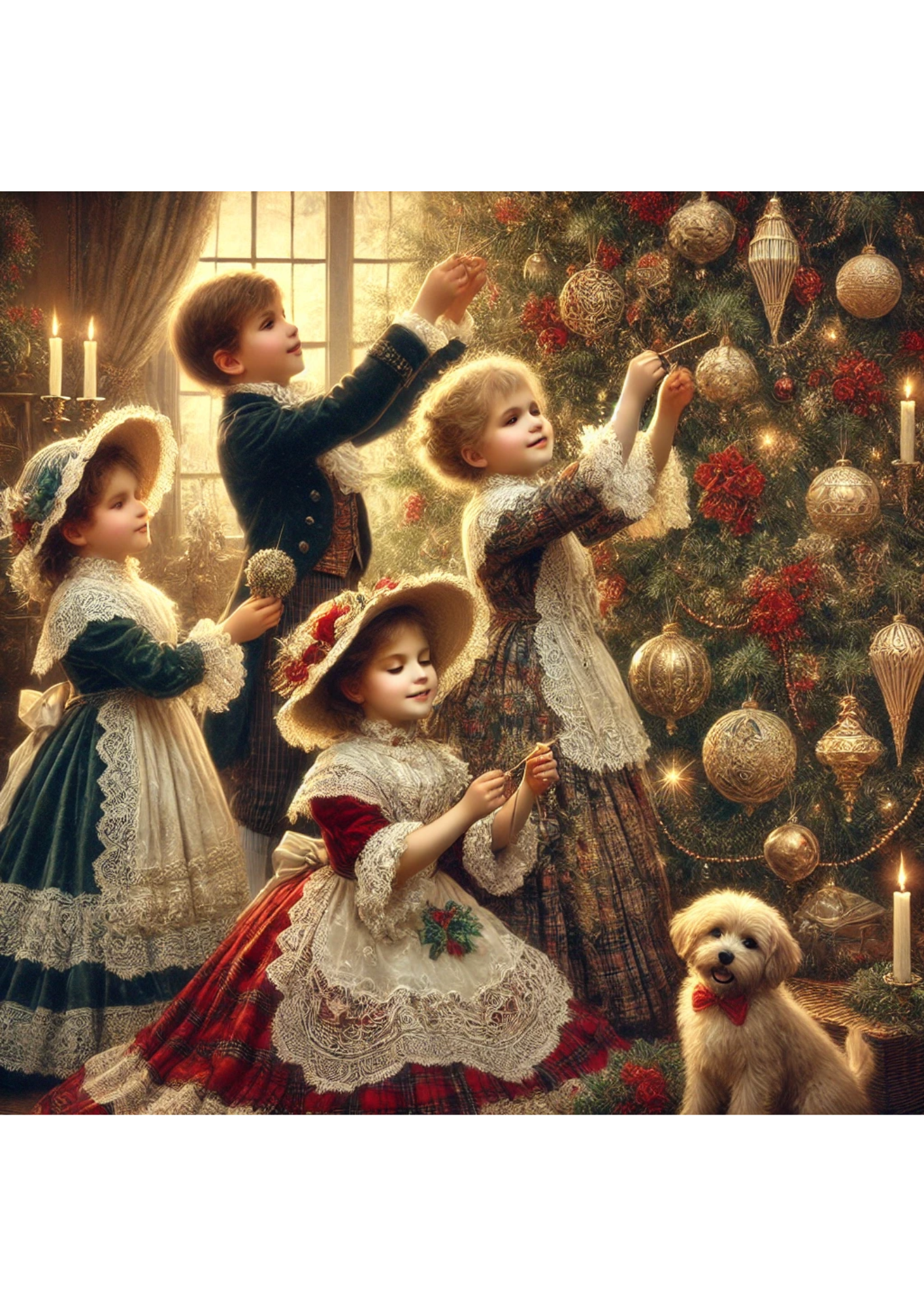 Sticker Sheet / Greeting Card – Christmas Tree Decoration Full Cat. No. 1812