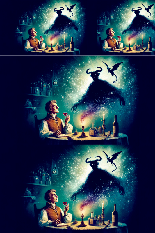 Sticker Sheet – The Devil Appears to Twardowski Collage Cat. No. 104