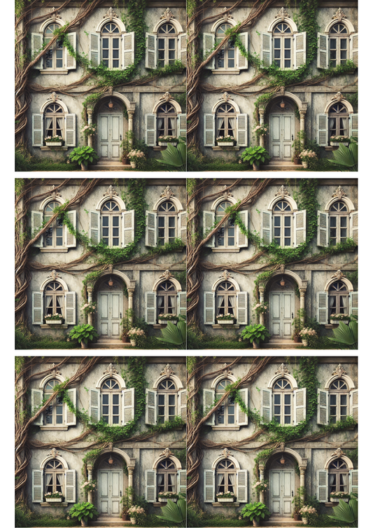 Sticker Sheet Vintage Home Collage Cat. No. 1864