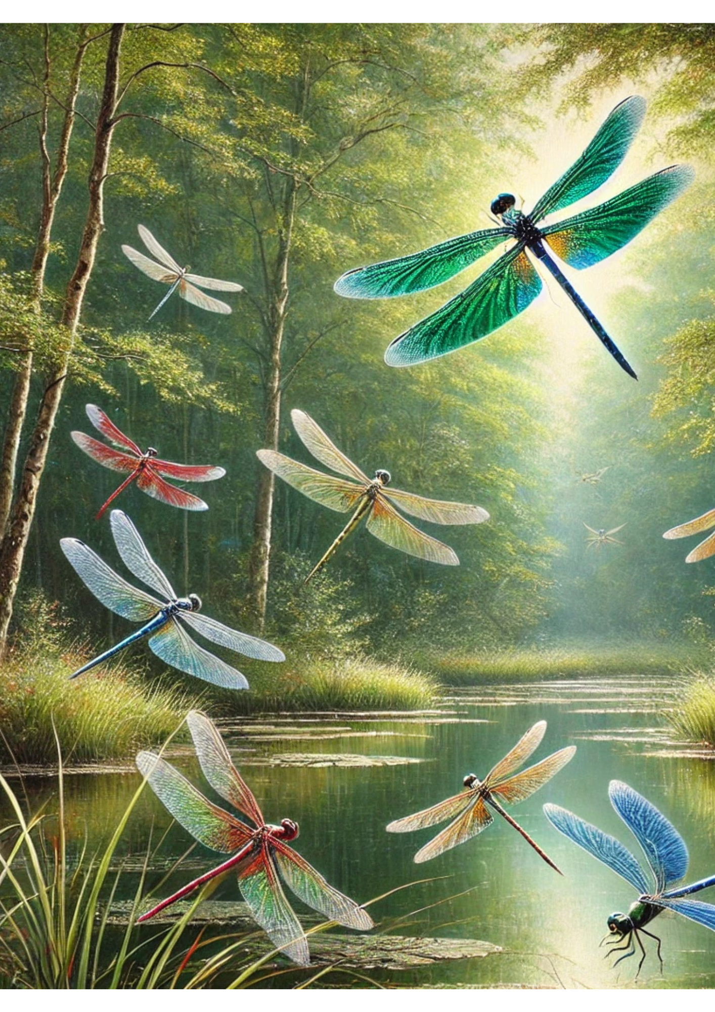 Sticker Sheet / Greeting Card – Dragonflies Full Cat. No. 1826