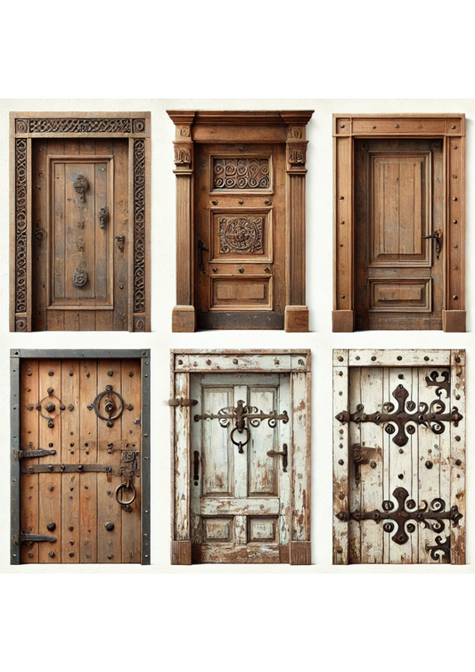 Sticker Sheet Rustic Doors Full Cat. No. 1871