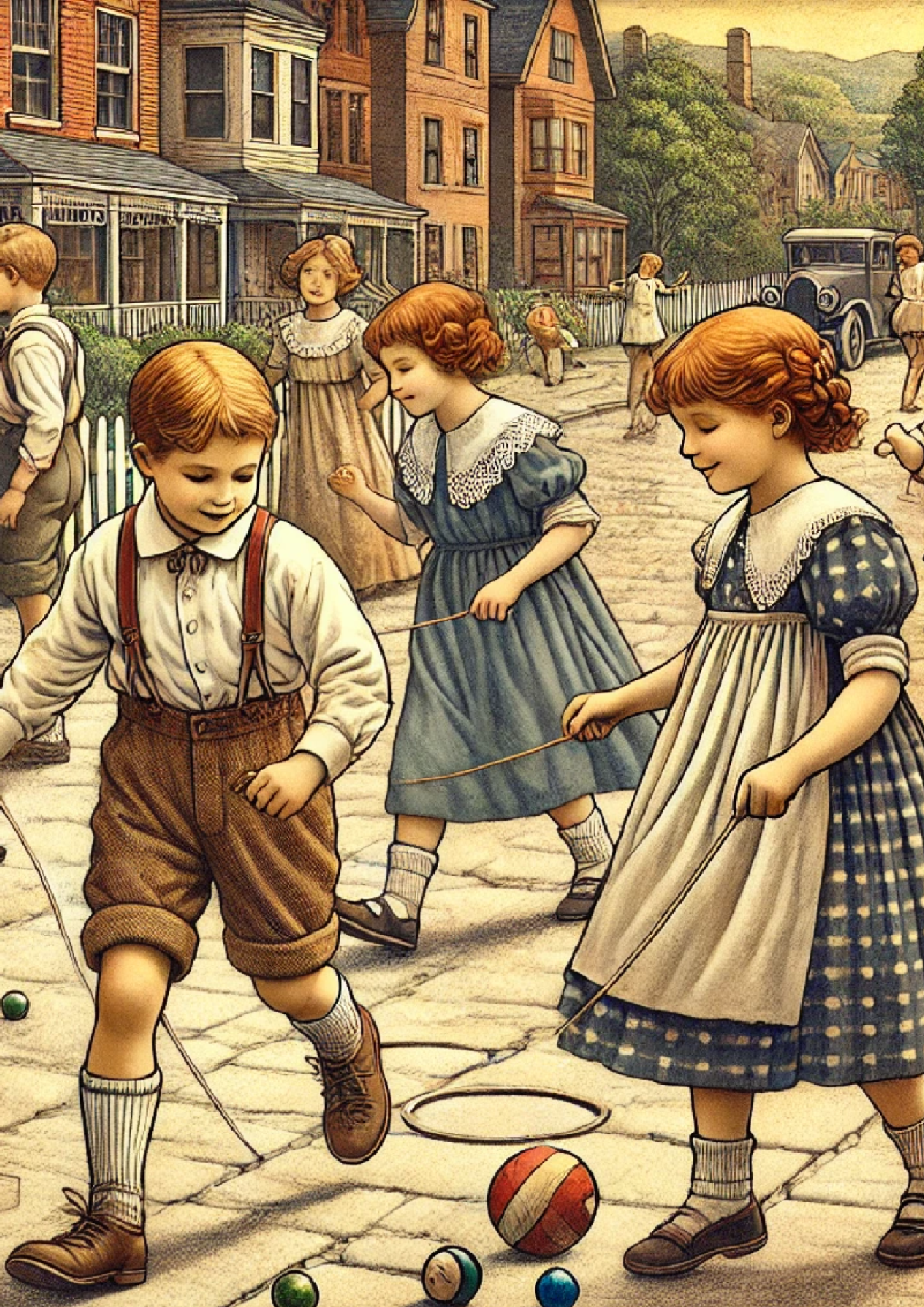 Sticker Sheet / Greeting Card – Children Early 20th Century Full Cat. No. 1268