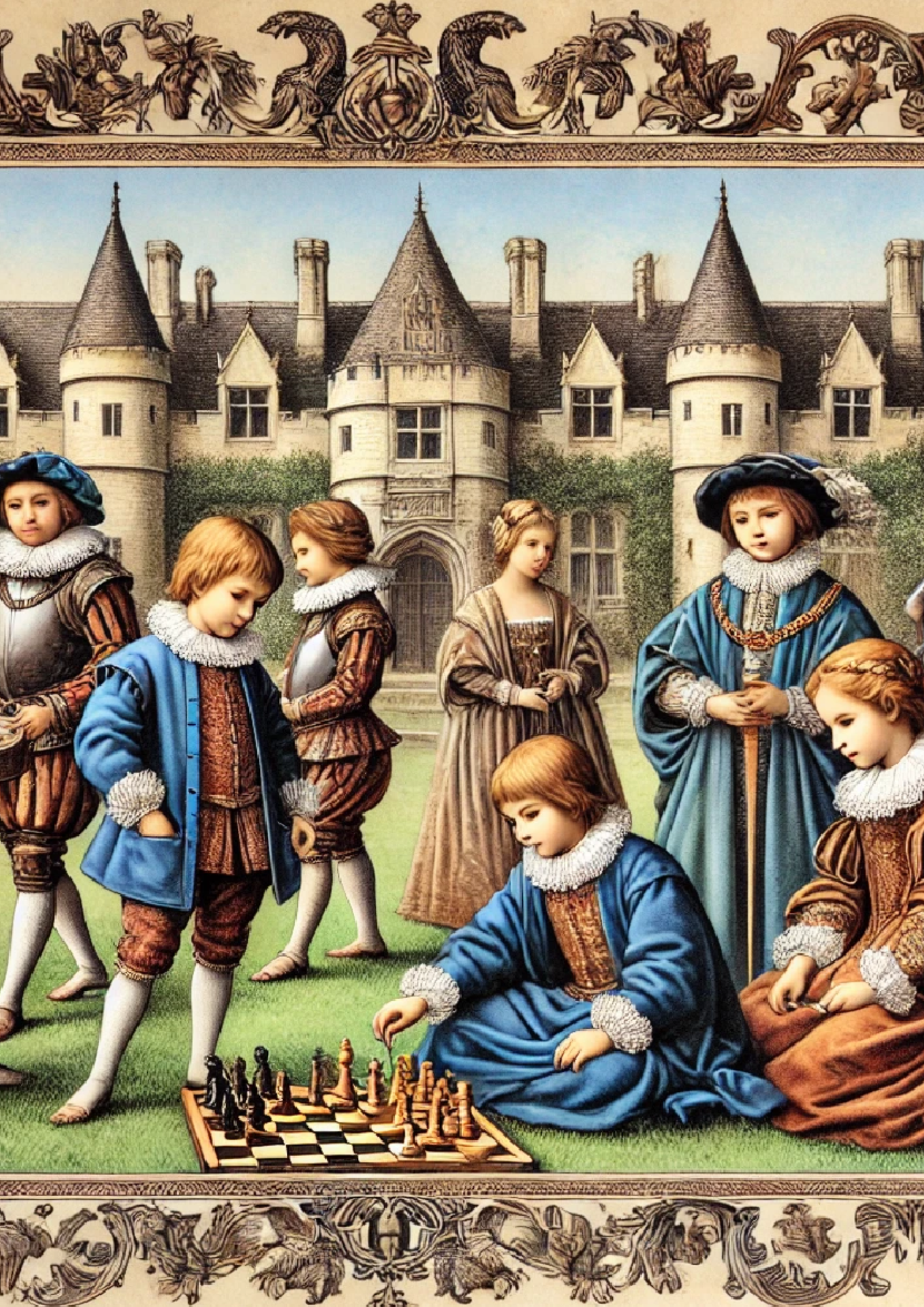 Sticker Sheet / Greeting Card – Noble Children in the Middle Ages Full Cat. No. 1270