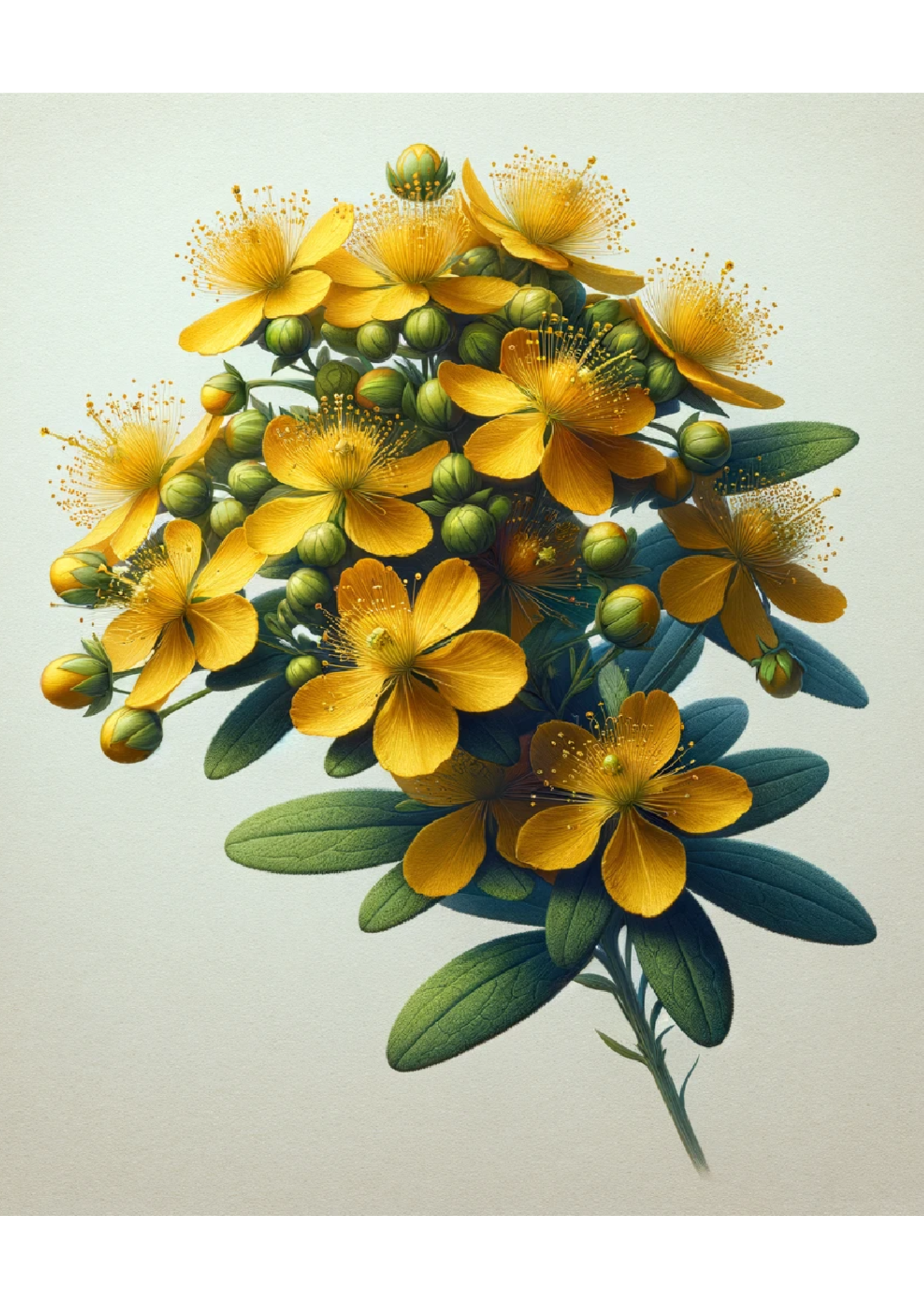 Sticker Sheet / Greeting Card – St. John's Wort Full Cat No. 1064