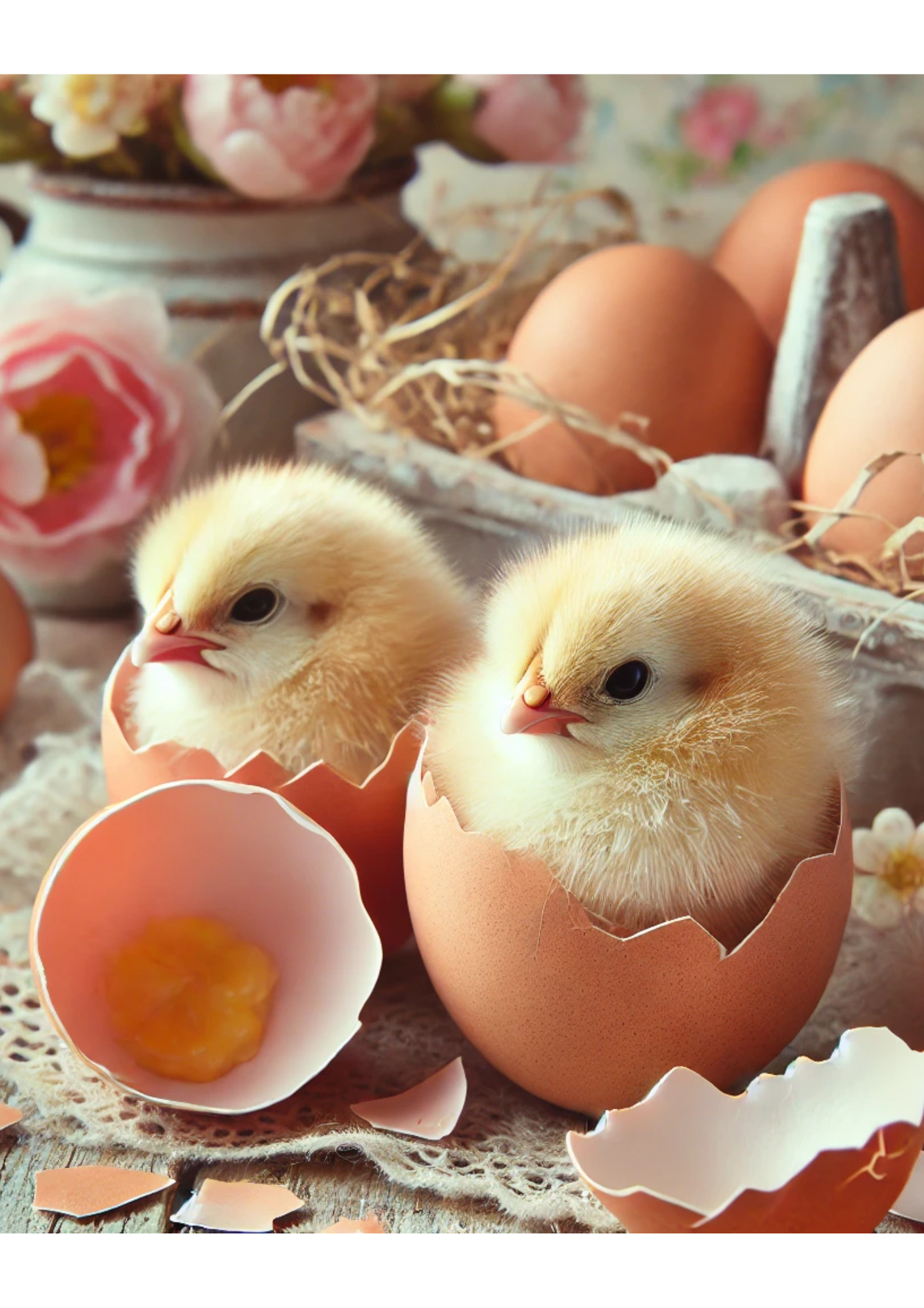 Sticker Sheet / Greeting Card – Easter Chicks Full Cat. No. 2818