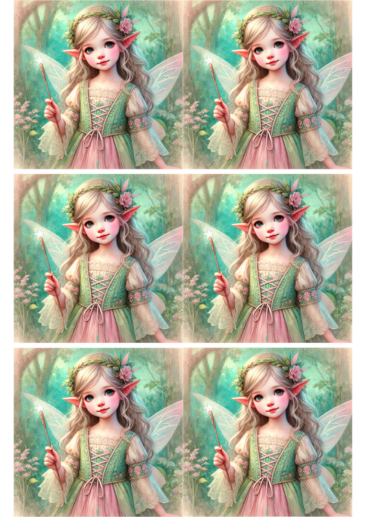 Sticker Sheet Forest Elf Collage Cat. No. 1878