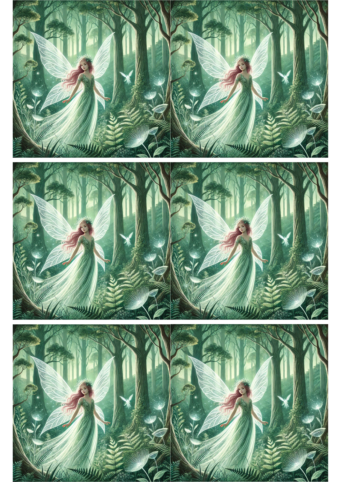 Sticker Sheet / Greeting Card – Fairy Tale Collage Cat. No. 1886