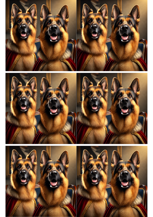 Sticker Sheet – German Shepherds Collage Cat. No. 2577