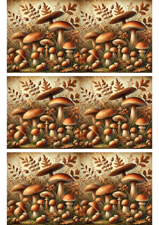 Sticker Sheet – Mushrooms 2 Collage Cat. No. 3003