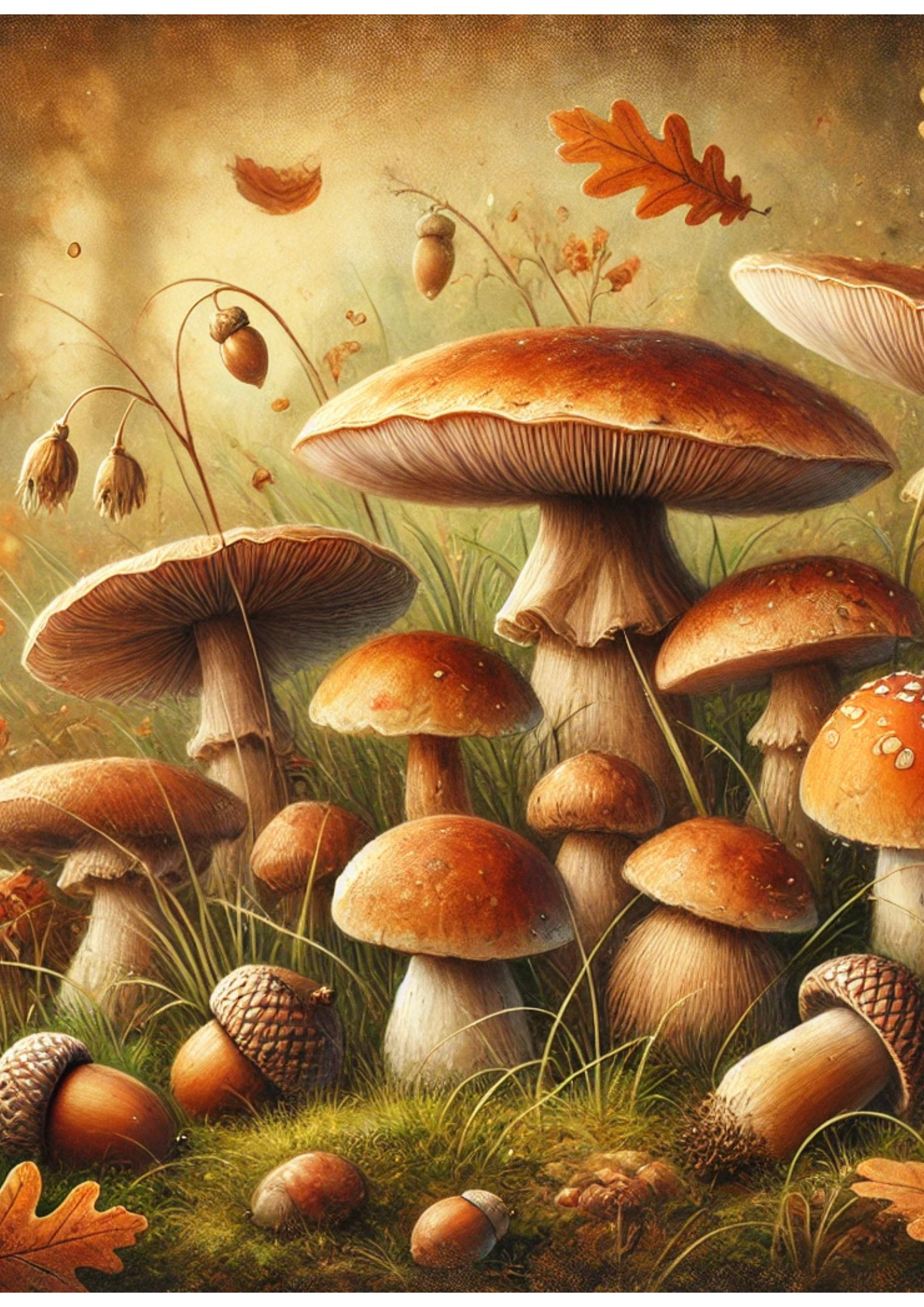 Sticker Sheet / Greeting Card – Mushrooms Full Cat. No. 3002