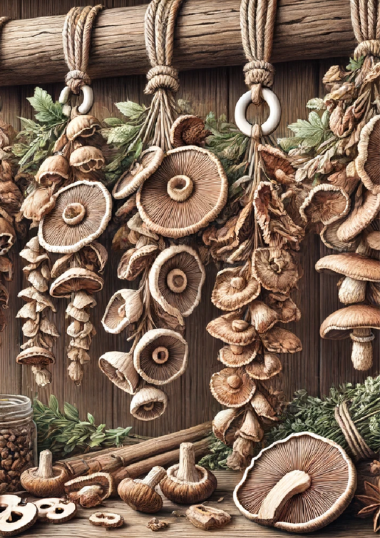 Sticker Sheet – Dried Mushrooms Full Cat. No. 1193