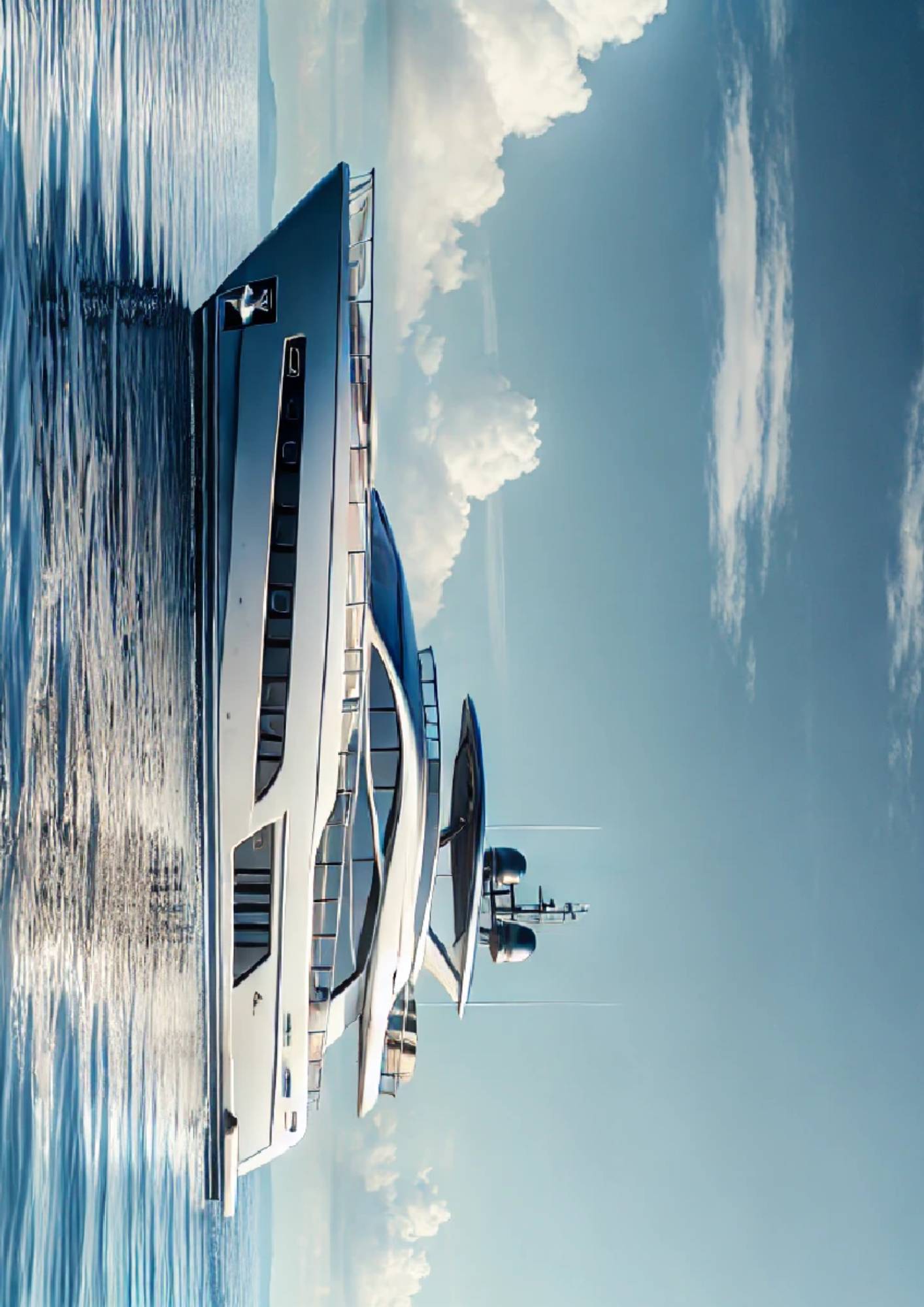 Sticker Sheet / Greeting Card – Yacht Full Cat. No. 1302