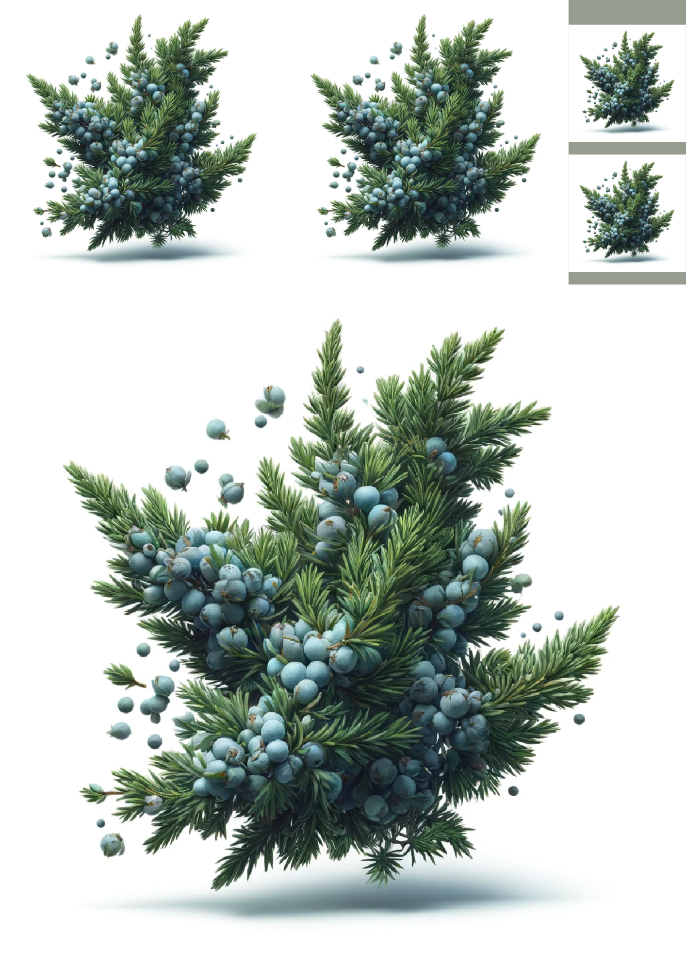 Sticker Sheet / Greeting Card – Juniper Collage Cat No. 1071