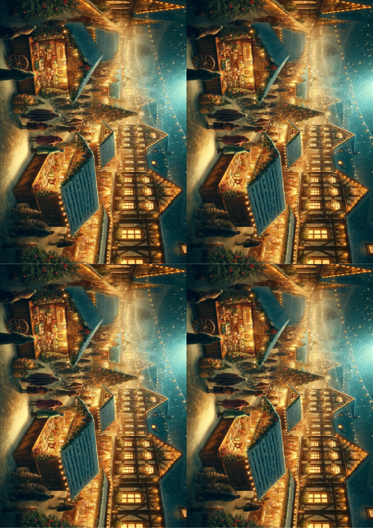 Stickerbogen Weihnachtsmarkt-Collage Kat. Nr. 1522