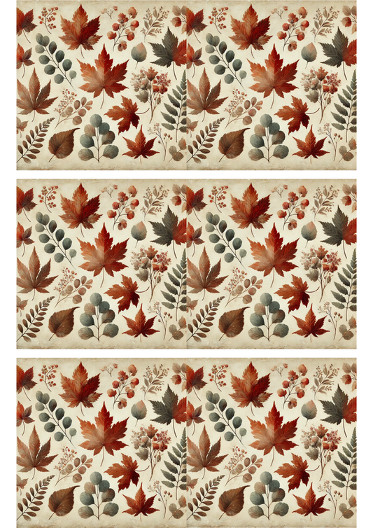 Sticker Sheet – Autumn Leaves Collage Cat. No. 3019