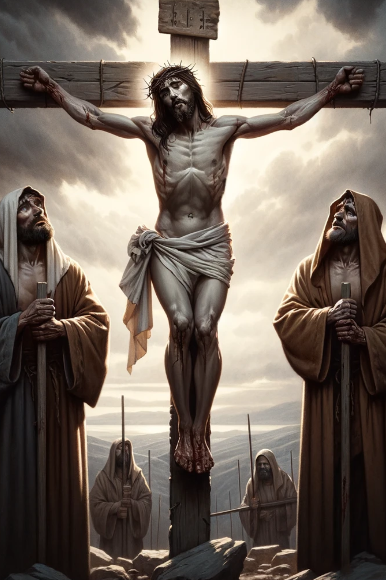 Sticker Sheet / Greeting Card – Jesus on the Cross, full, Cat. No. 576