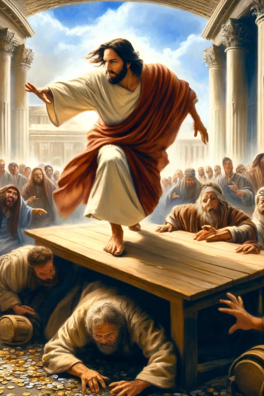 Sticker Sheet – Jesus Smashes Stalls In The Temple Full Cat. No. 584