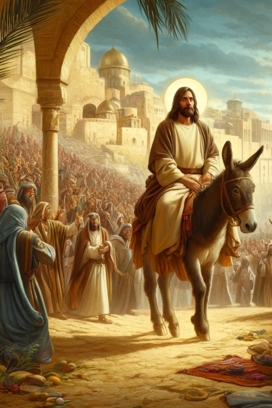 Sticker Sheet – Jesus Enters Jerusalem On A Donkey Full Cat. No. 592