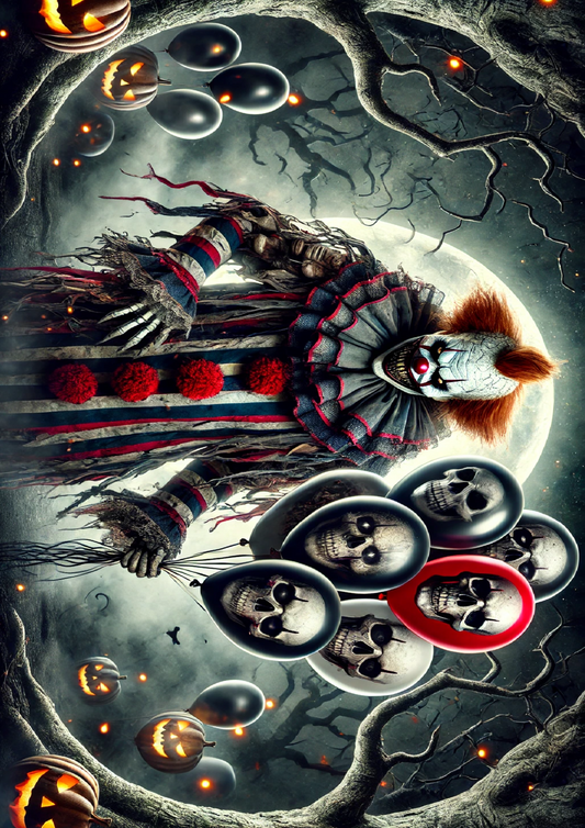 Sticker Sheet Halloween Clown Full Cat. No. 1609