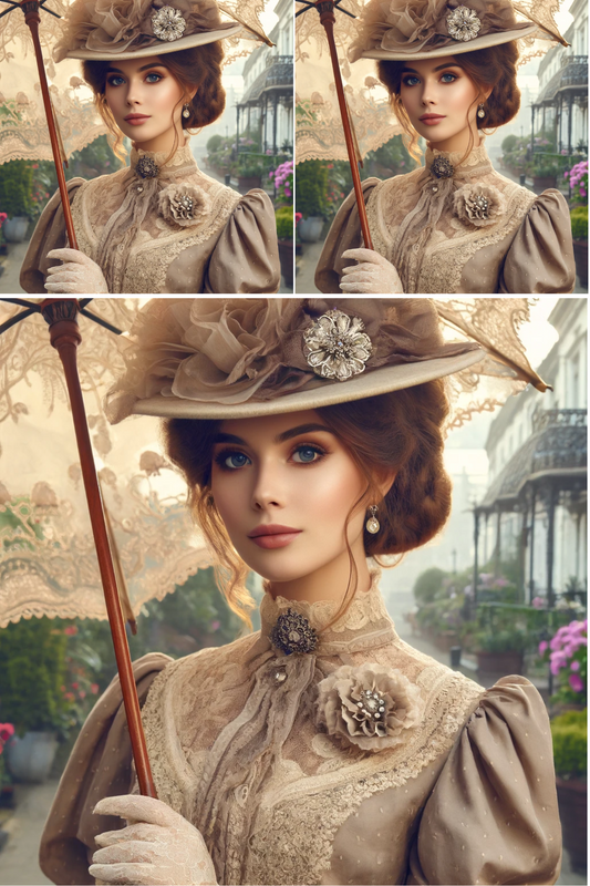 Sticker Sheet – Victorian Woman 2 Collage Cat. No. 597