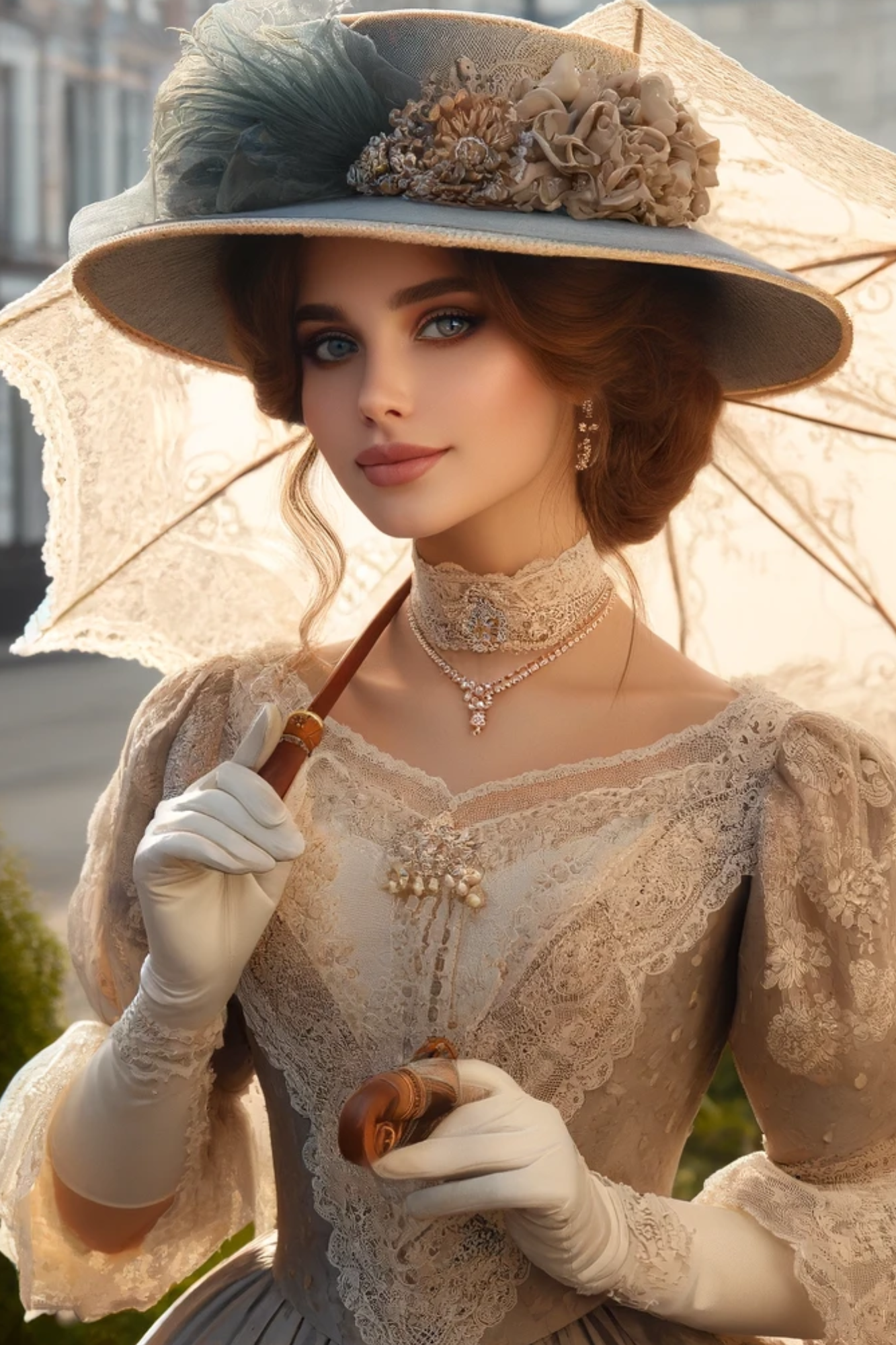 Sticker Sheet / Greeting Card – Woman from the Victorian Era 3 Full Cat. No. 600