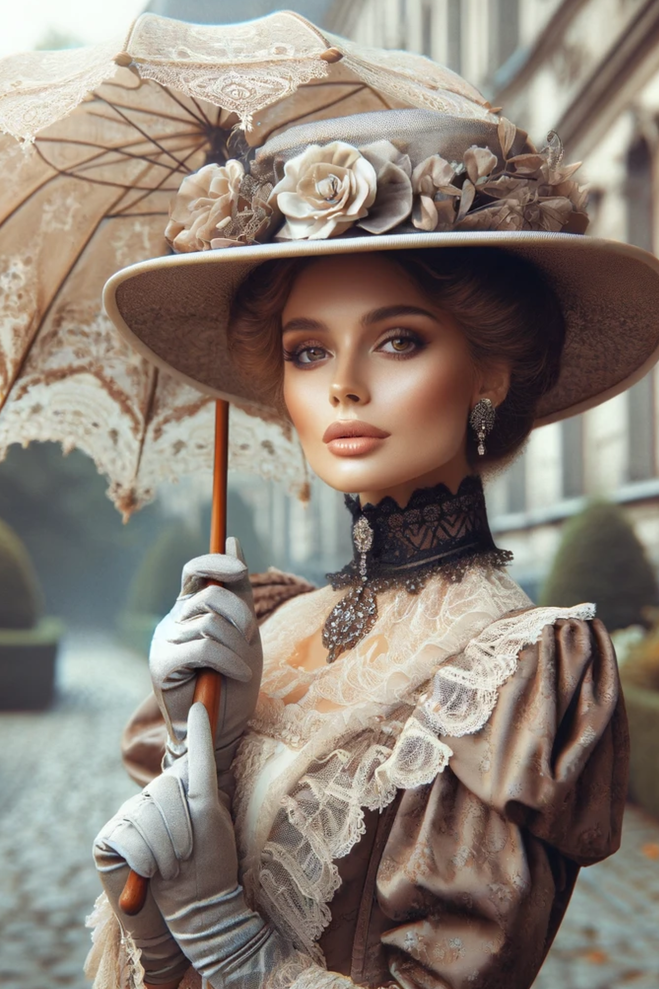 Sticker Sheet / Greeting Card – Victorian Woman 4 Full Cat. No. 602