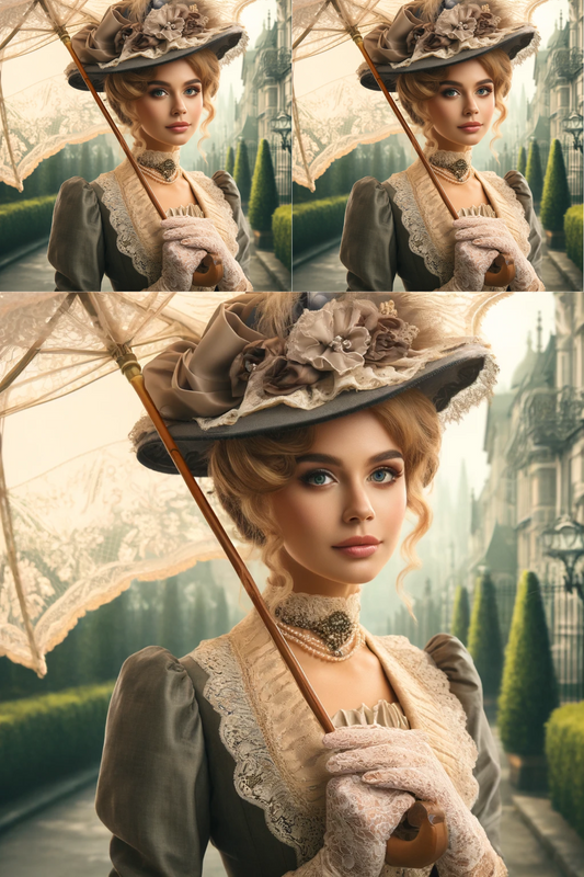 Sticker Sheet – Victorian Woman 6 Collage Cat. No. 605