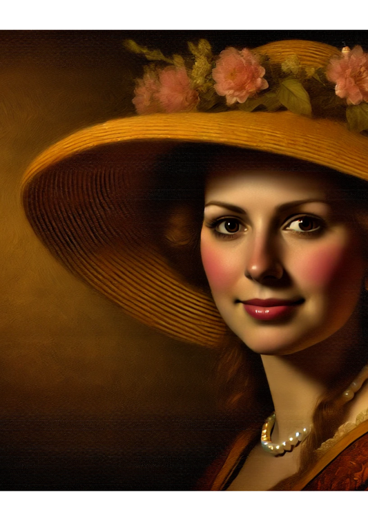 Sticker Sheet Woman In Rembrandt Style 5 Full Cat. No. 2007