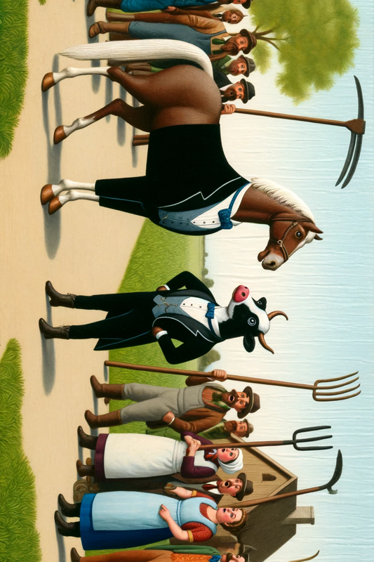 Klistremerkeark – Hest Ku Snakkende Hel Katt Nr. 150