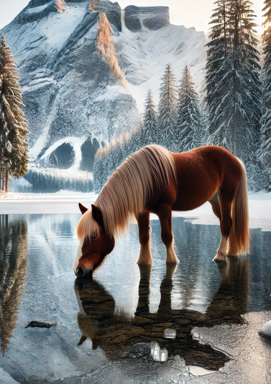 Klistremerkeark Hest i fjellene Full katalognr. 2023