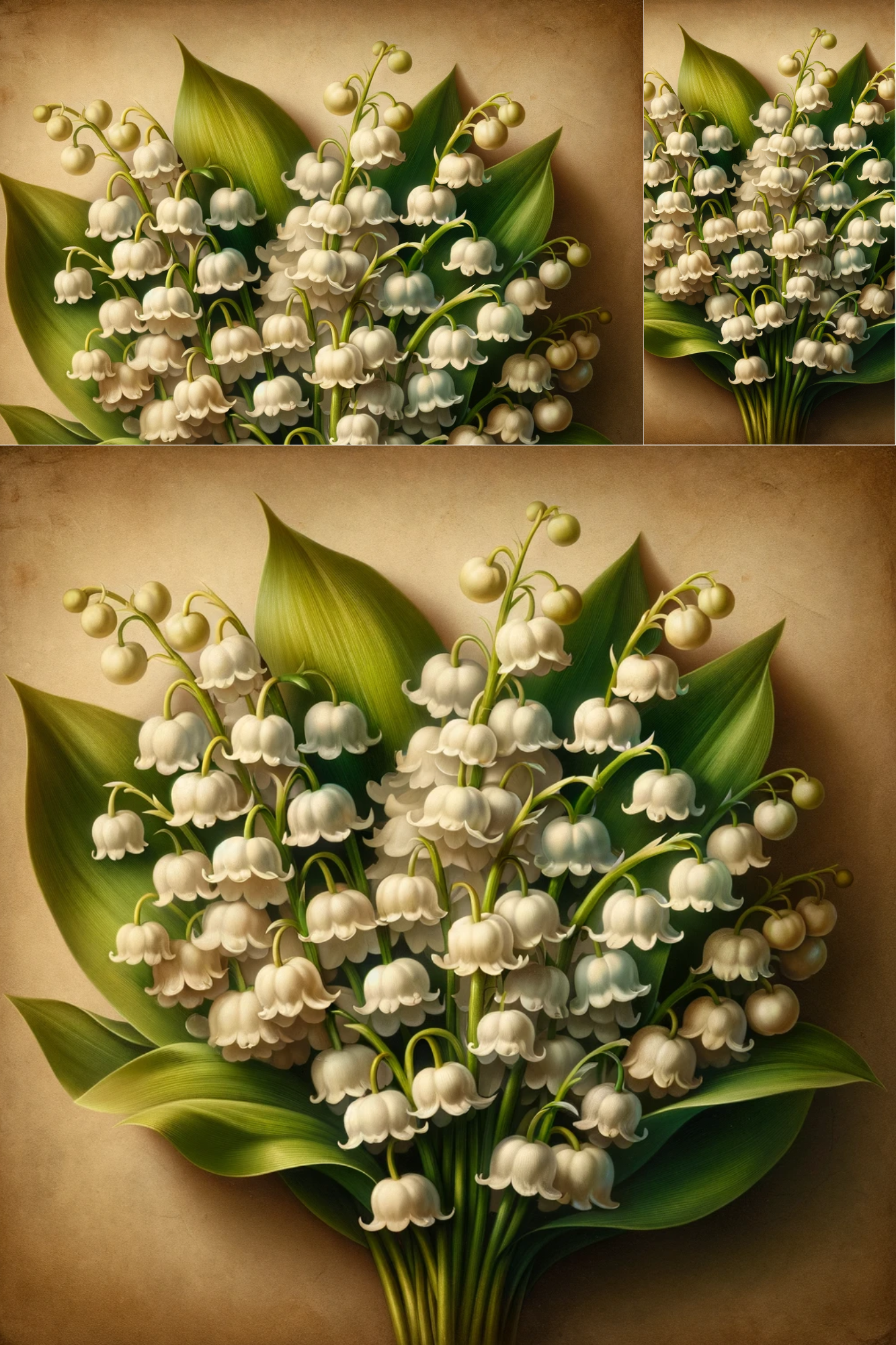 Sticker Sheet / Greeting Card – Lily of the Valley Cat. No. 159