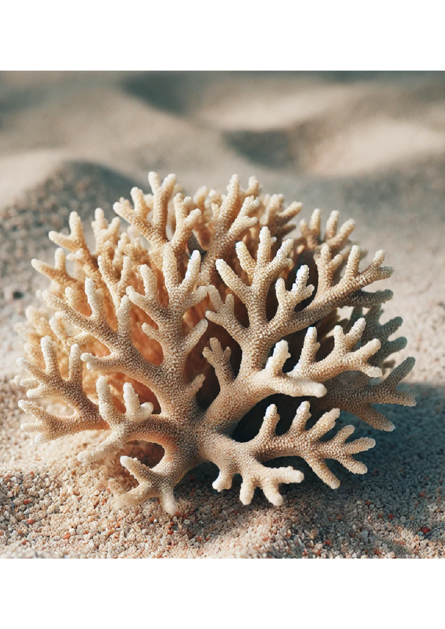 Sticker Sheet / Greeting Card – Coral On The Sand Full Cat. No. 1294