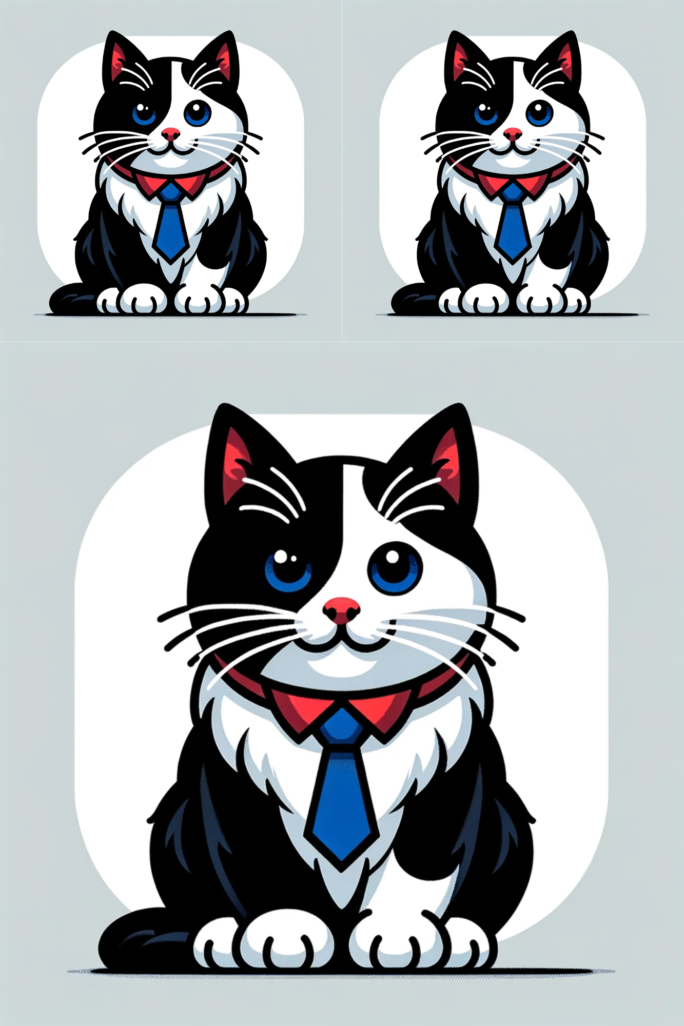 Sticker Sheet / Greeting Card – Cat Leon Cat No. 65