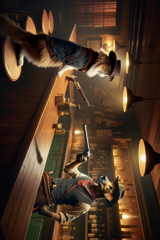 Sticker Sheet – Cat and Dog in the Wild West 2 Cat. No. 62