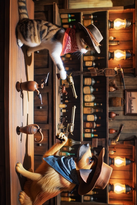 Sticker Sheet – Cat and Dog in the Wild West 3 Cat. No. 61