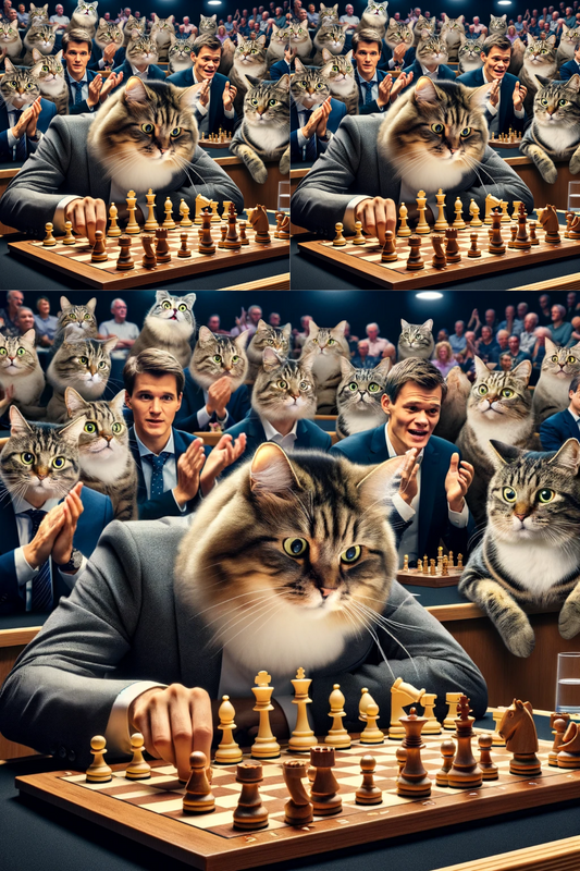 Sticker Sheet Chess Cat Cat No. 55