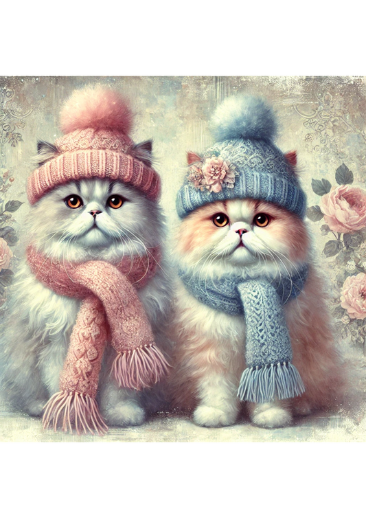 Sticker Sheet – Cats in Winter 2 Full Cat. No. 2844