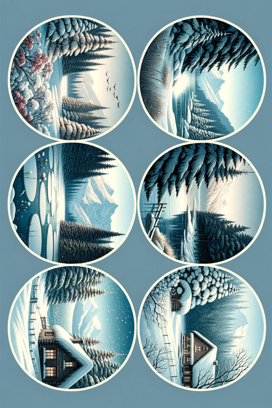 Sticker Sheet Winter Landscapes Full Cat. No. 168