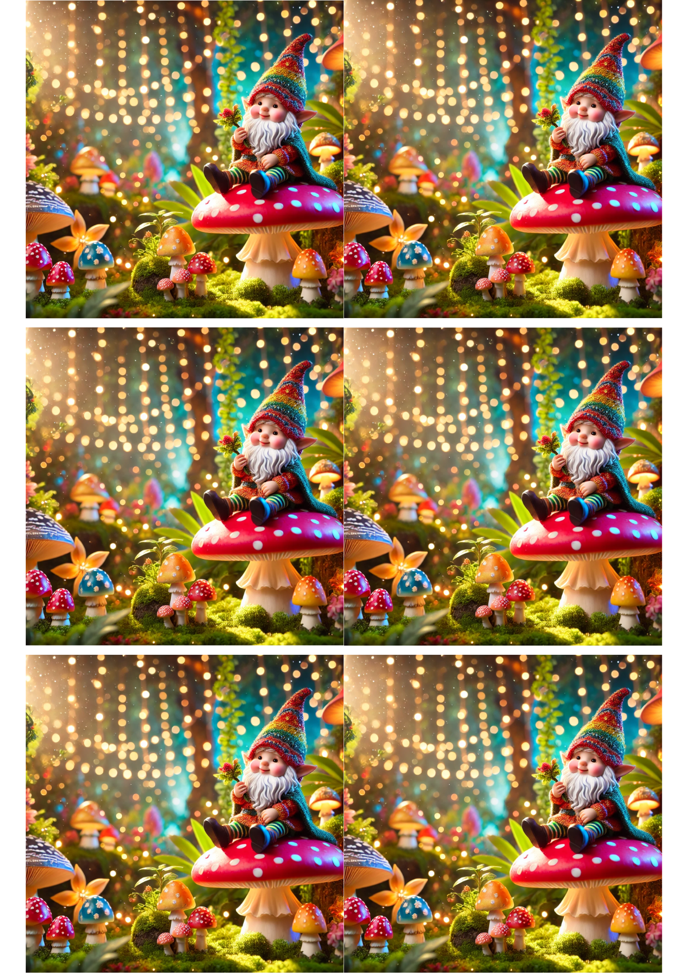 Sticker Sheet / Greeting Card – Leprechaun Collage Cat. No. 2046