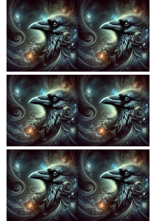 Sticker Sheet – Raven Collage Cat. No. 2857