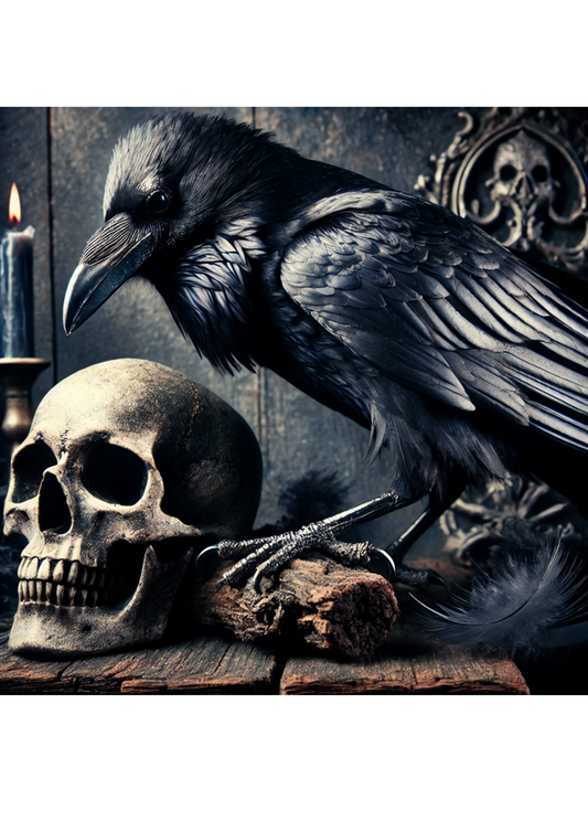 Sticker Sheet – Raven And Skull Full Cat. No. 2846