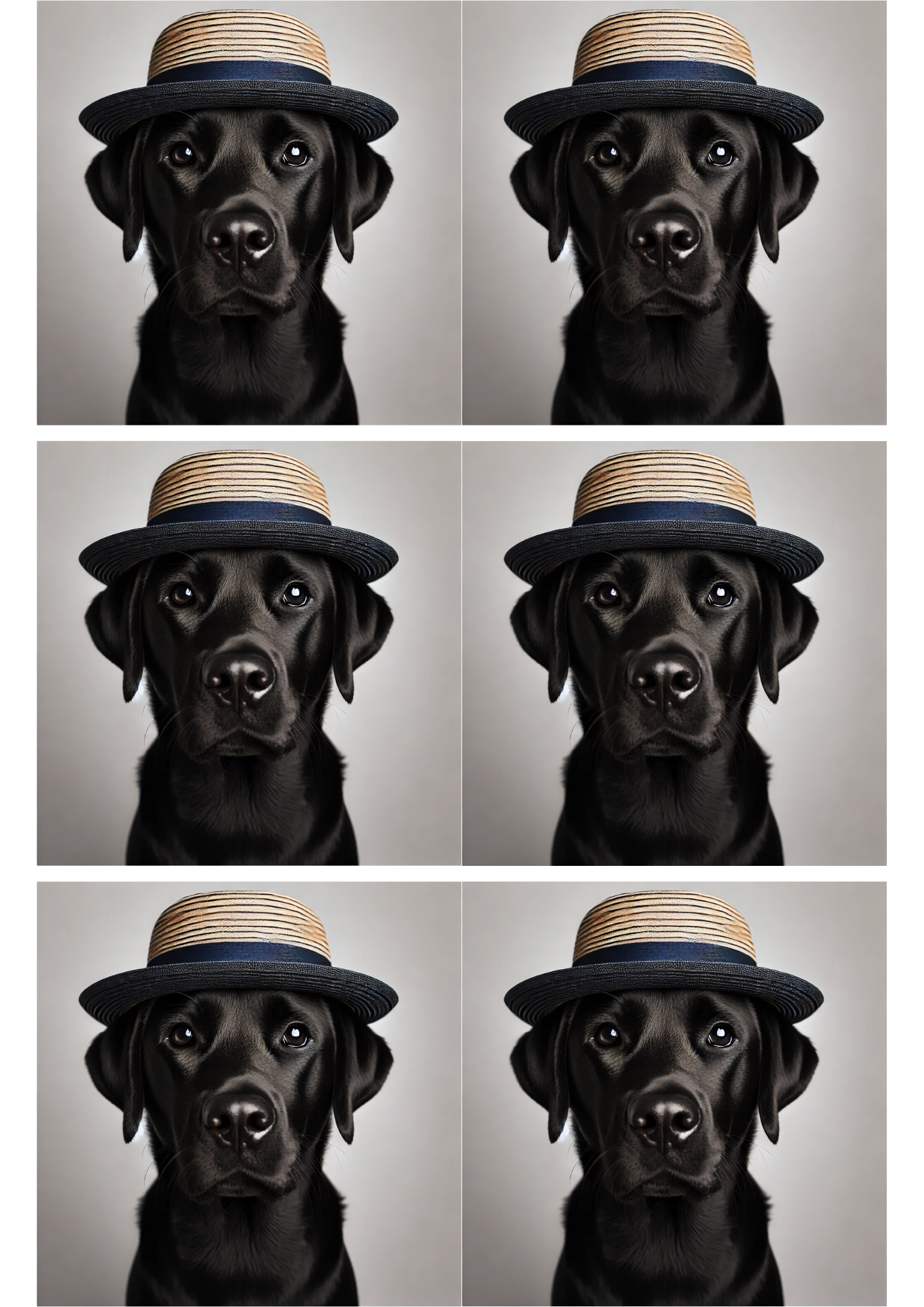 Sticker Sheet / Greeting Card – Labrador Collage Cat. No. 2591