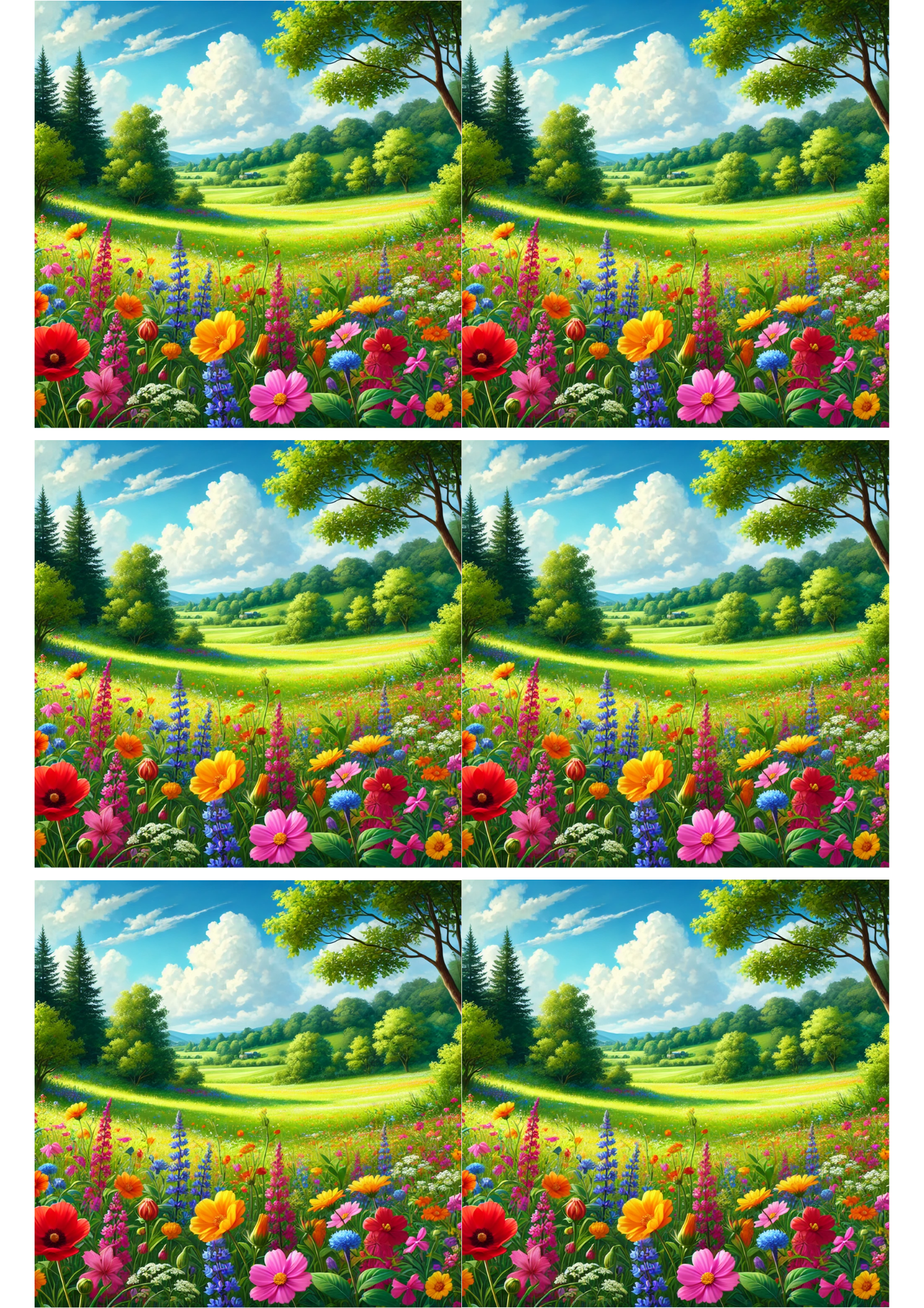 Sticker Sheet / Greeting Card – Summer Time Collage, Cat. No. 2070