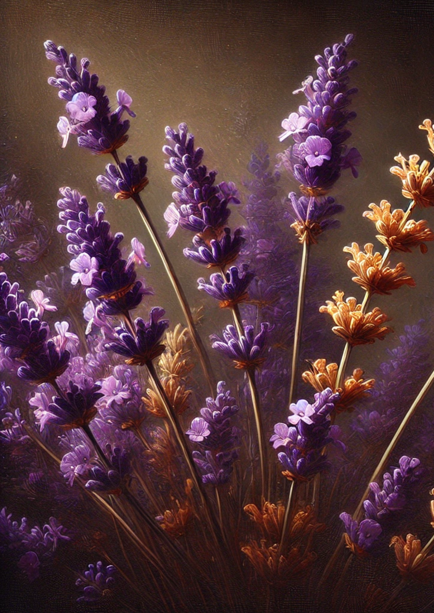 Sticker Sheet / Greeting Card – Lavender Full, Cat. No. 2073