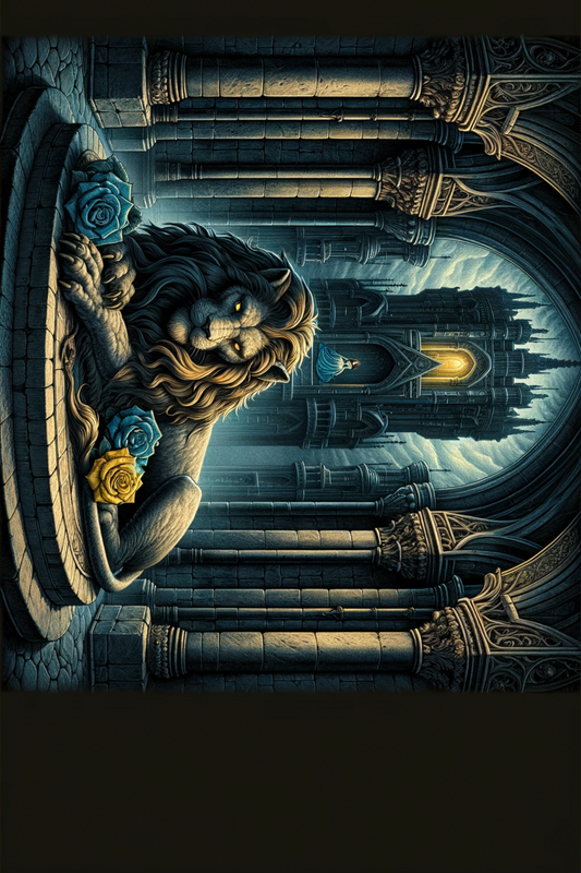 Sticker Sheet – Gothic Lion Roses Princess Full Cat. No. 186