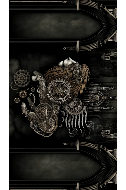 Sticker Sheet – Lion Steampunk 2 Full Cat. No. 194