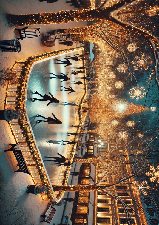 Stickerbogen Weihnachtseisbahn Voll Kat. Nr. 1533