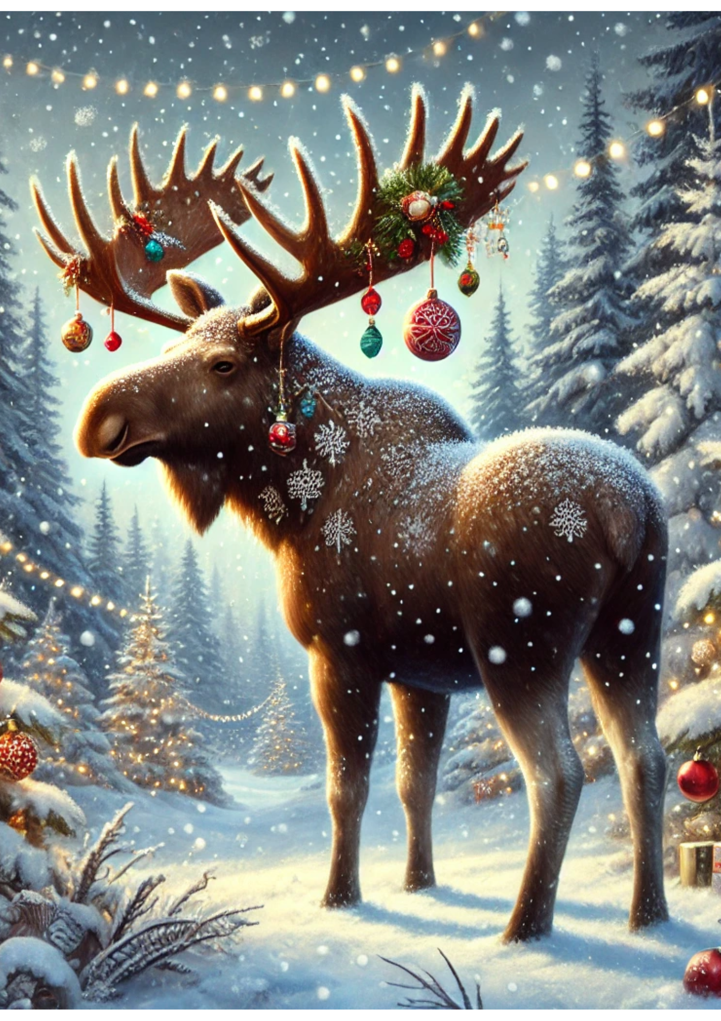 Sticker Sheet / Greeting Card – Moose Full Cat. No. 3052